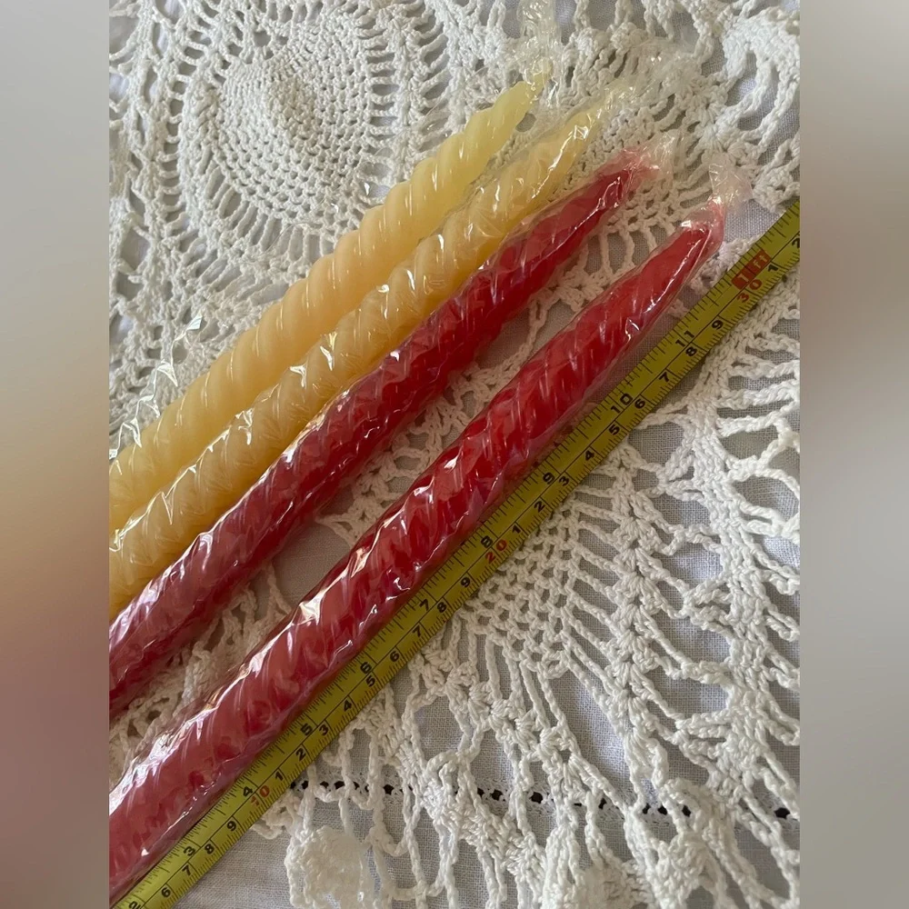 Vintage spiral 13” taper‎ candles